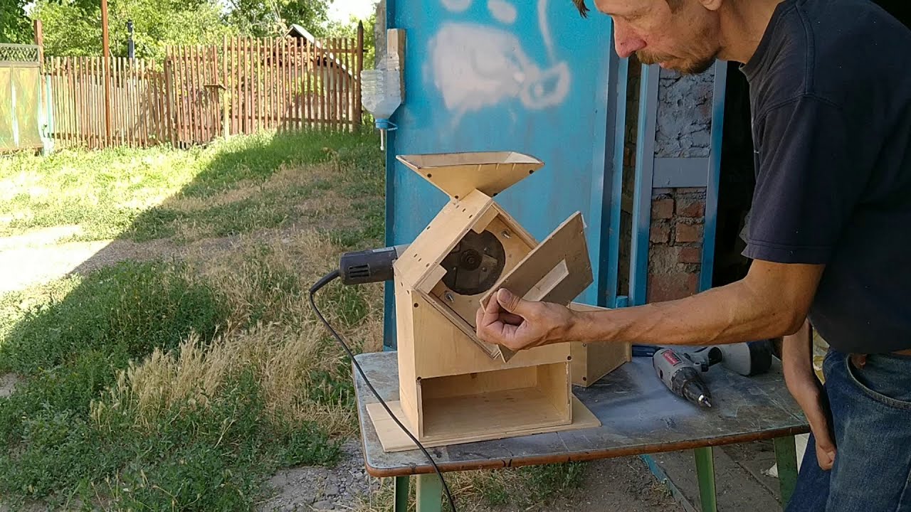 Мельница из болгарки, для цельнозерновой муки.