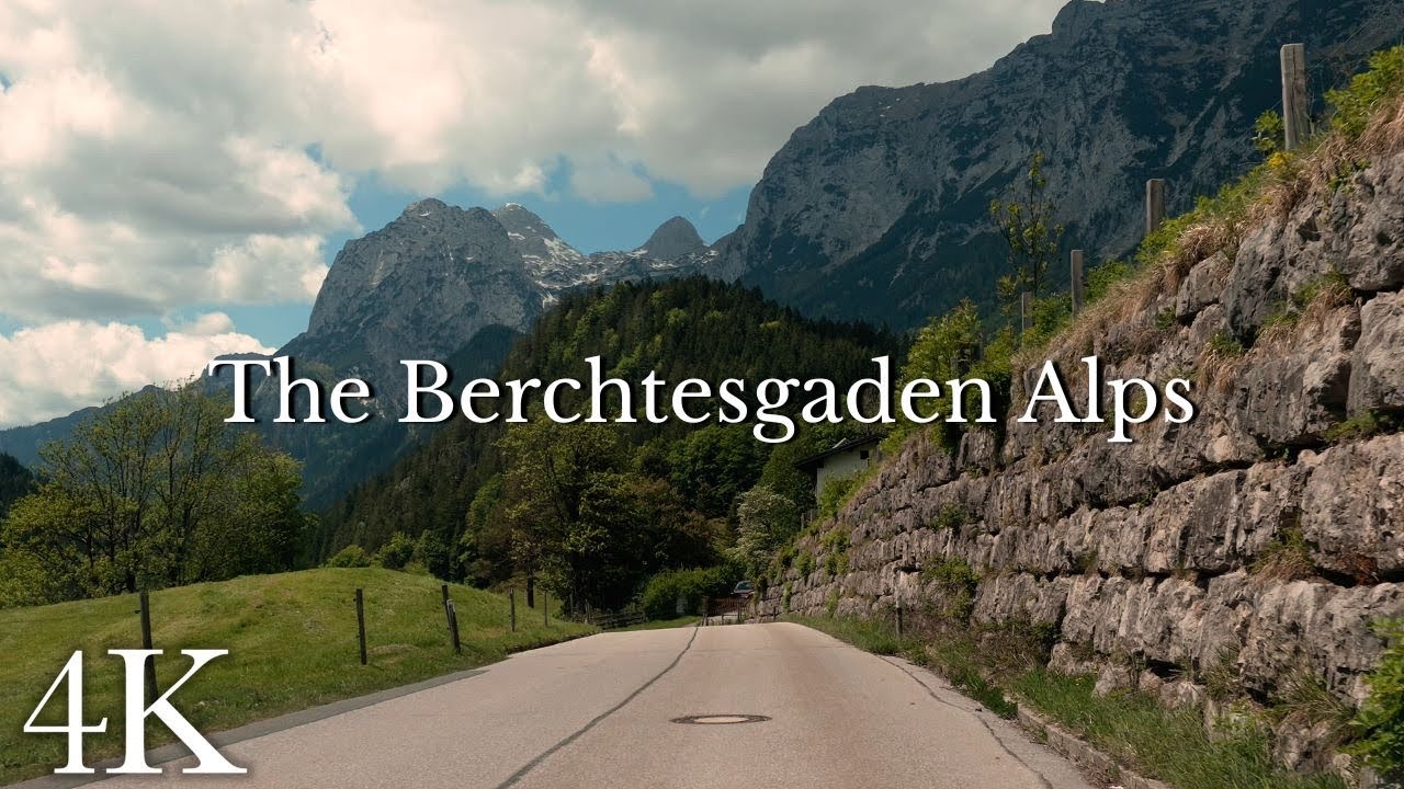 Driving in the German Alps, Berchtesgaden Region, Relaxing Driving Sounds, ASMR 4K 🏔️🐄🇩🇪