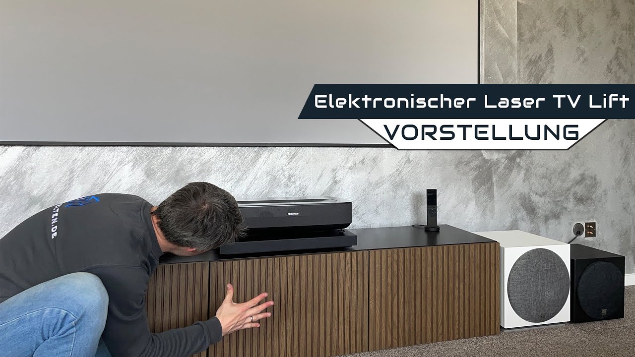 Elektronischer Laser TV Teleskoplift - Der Problemlöser für den Abstand