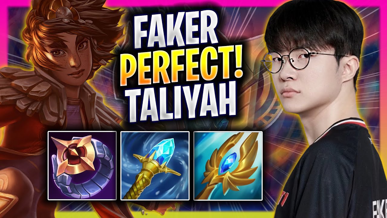 FAKER PERFECT GAME WITH TALIYAH! - T1 Faker Plays Taliyah MID vs Qiyana! | Season 2025