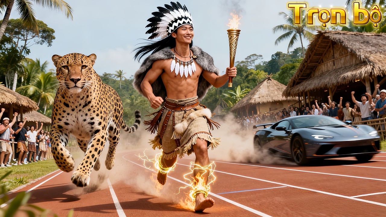 Bị chê là học trò phế, hắn chạy 30km đuổi báo, chân trần 120km/h dẫn đội phế vô địch!#phim #movie