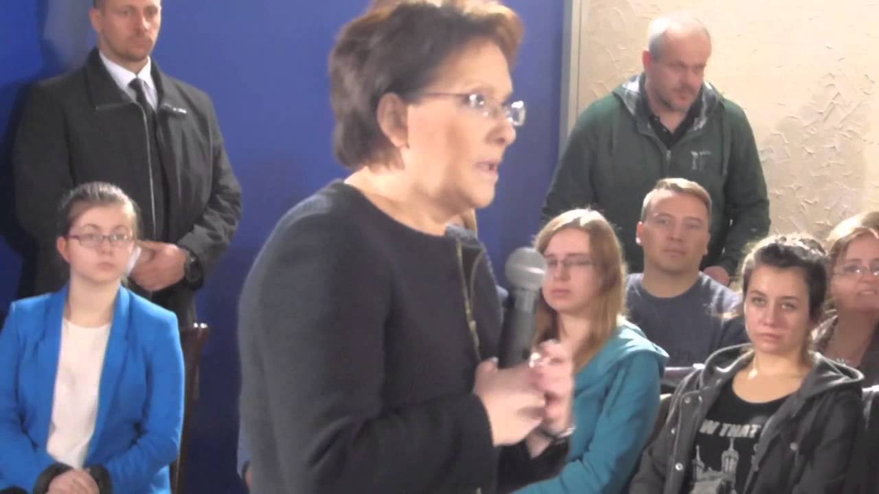Ewa Kopacz w Pasłęku o okrzykach 