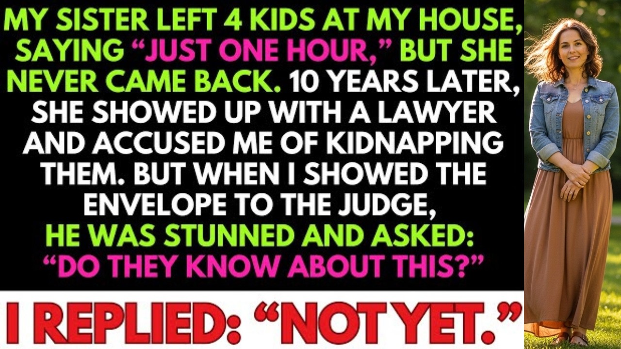 My Sister Left Me to Raise Her 4 Kids—10 Years Later She Accused Me of Kidnapping