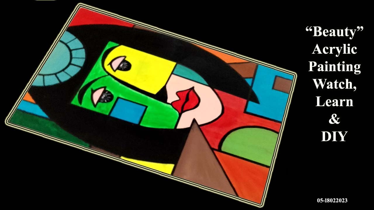 Beauty Acrylic Painting | Abstract Art | Art By Mateen