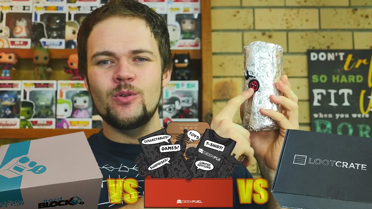 LootCrate vs NerdBlock vs GeekFuel FEBRUARY 2016 | Mystery Box Mash-Up | DansTube.TV