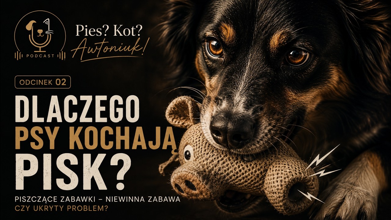 Jak wybrać szelki dla psa, wpływ piszczących zabawek na zachowanie psów i kotów, odc. 2 (2/2025)