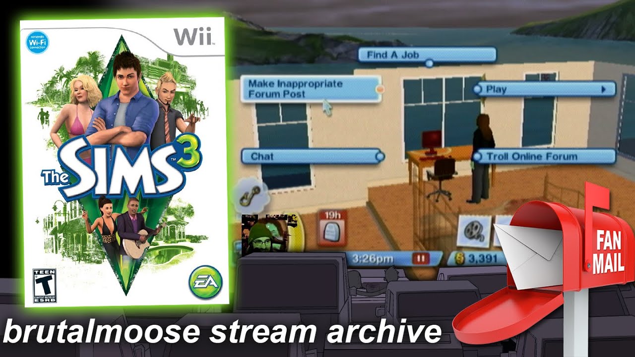 Sims 3 (Wii) - brutalmoose LIVE