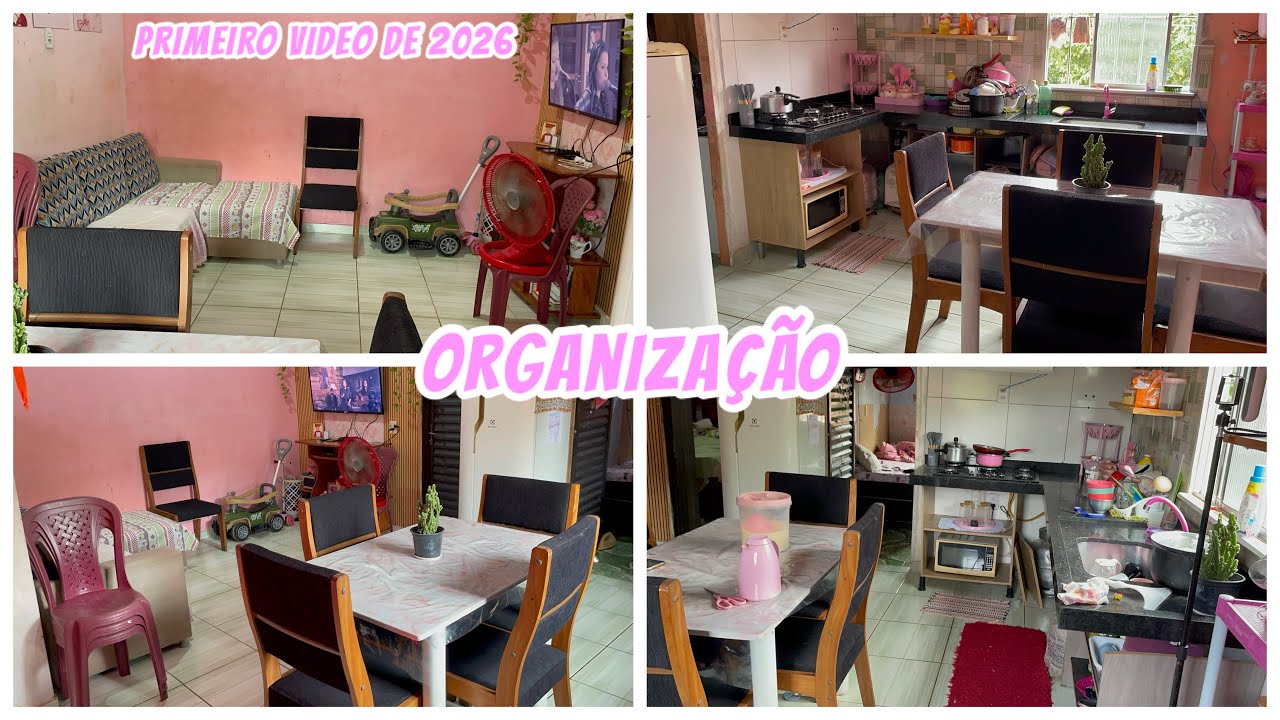 Organização da sala/cozinha
