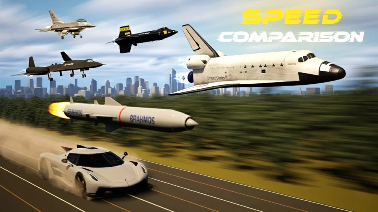 The Fastest Thing in the Sky ▶ Speed Comparison of Planes, Probes, and Rockets 2025 ▶