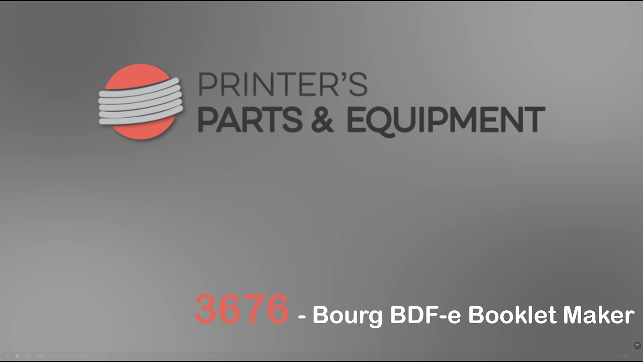 3676 - Bourg BDF e Booklet Maker