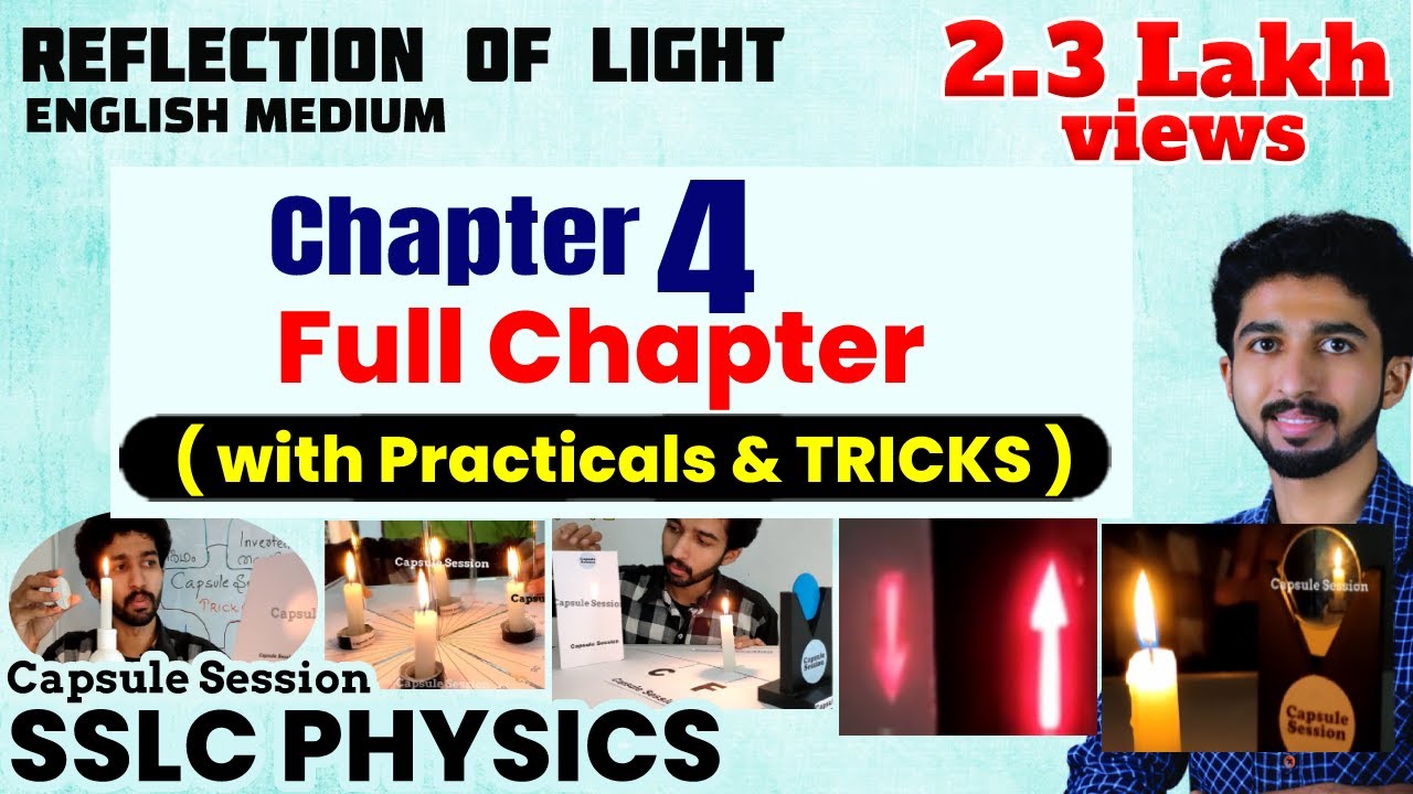 Reflection of Light | SSLC Physics Chapter 4 Full with  Practicals & Tricks English Medium Class 10