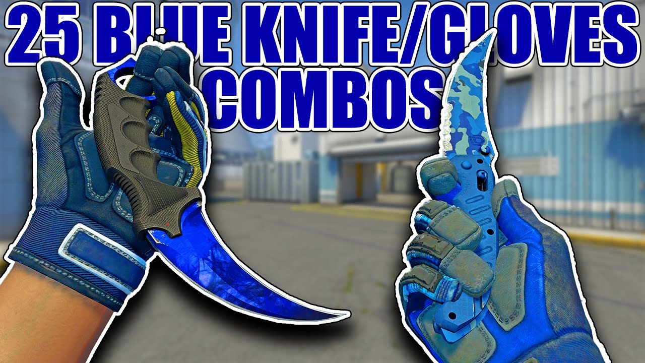 25 BLUE KNIFE/GLOVES COMBOS ★ CS:GO Showcase