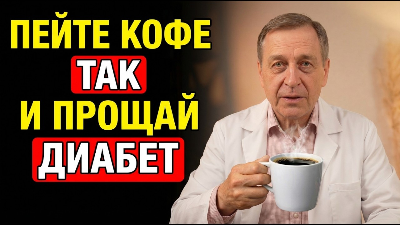 Пожилые, пейте кофе так, чтобы КОНТРОЛИРОВАТЬ САХАР и ПРЕДОТВРАТИТЬ Диабет