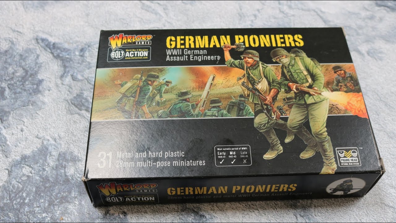 Unboxing Bolt Action German Pioneers