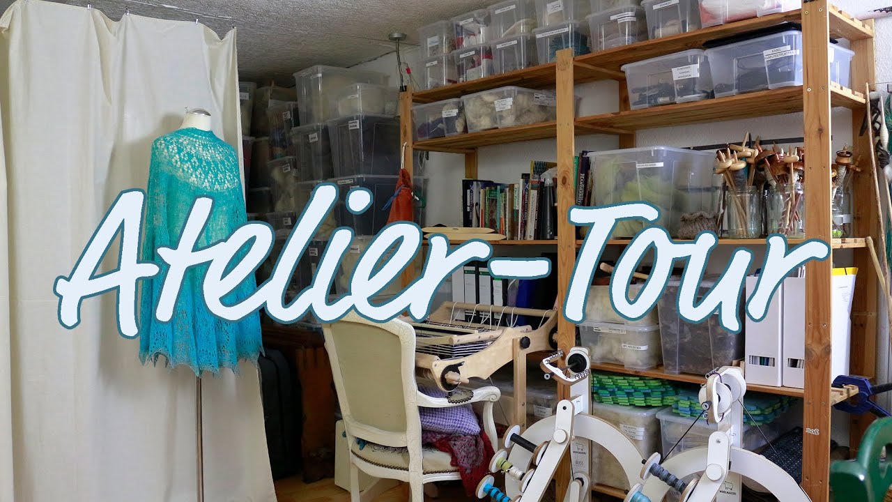 Wie ich meine Fasern und Projekte organisiere | Ateliertour | chantimanou handSpinnerey