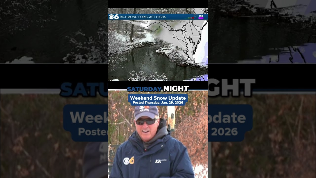 Weekend Snow Forecast for Virginia