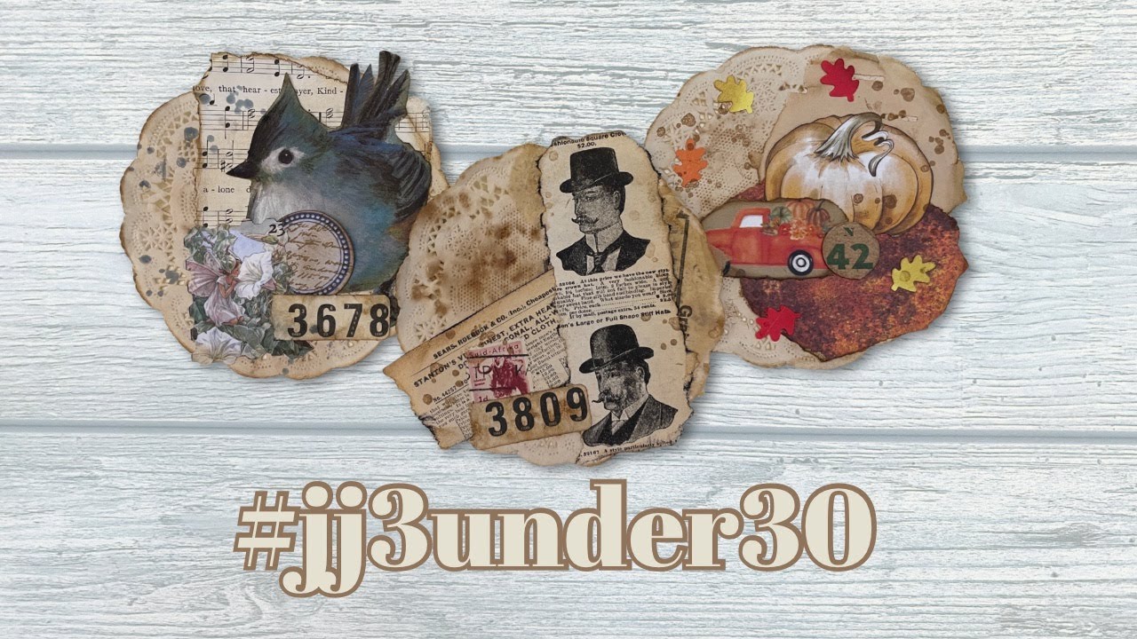 Кластеры бумажных салфеток | #jj3under30 | Украшения для блокнота для начинающих