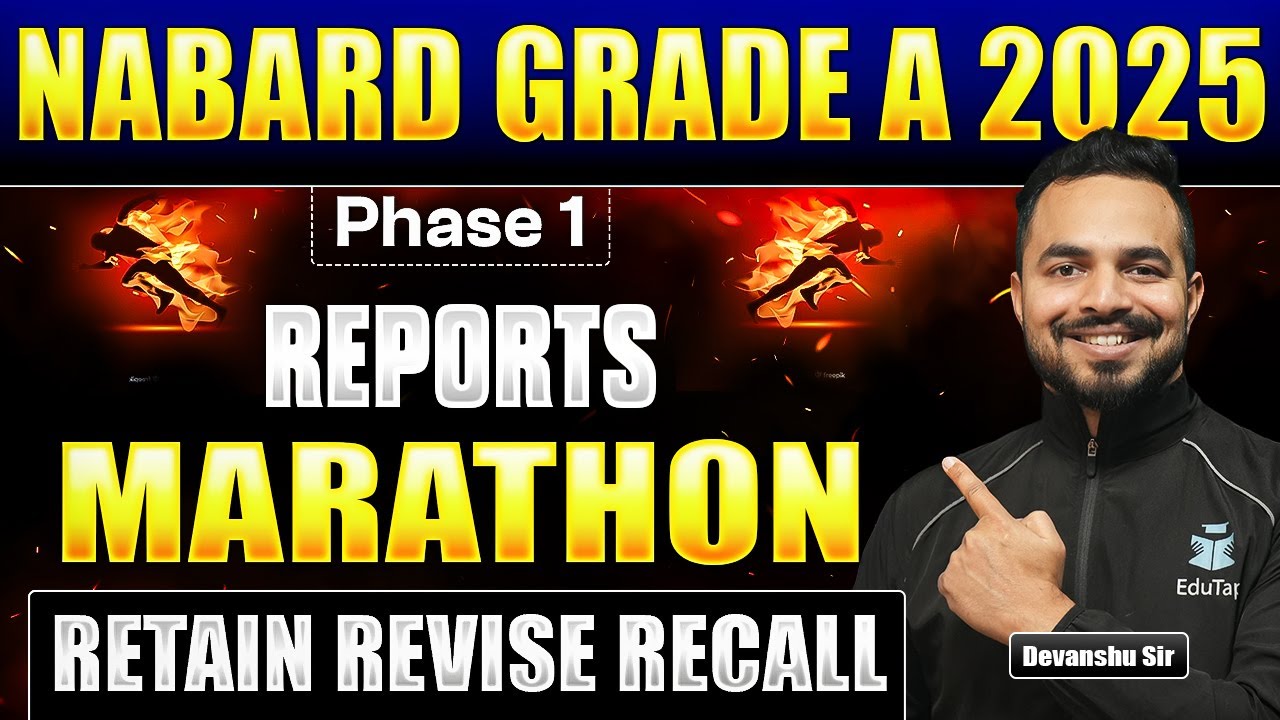 NABARD Grade A Phase 1 Report Marathon 2025 | NABARD Assistant Manager ESI Reports Revision