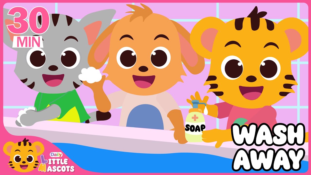 Wash Your Hands 🫧+ more | Rhymes For Kids |Little Mascots