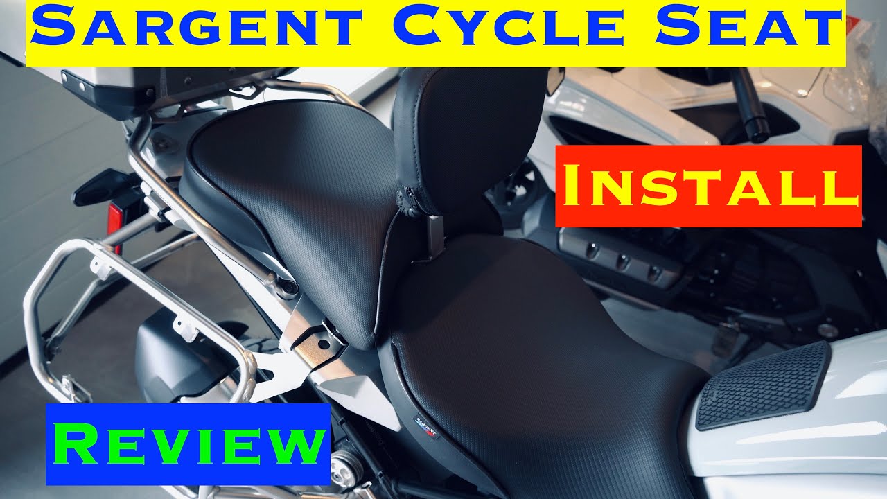 Низкое сиденье Sargent Cycle со встроенным подогревом | Обзор установки спинки сиденья | BMW R125...