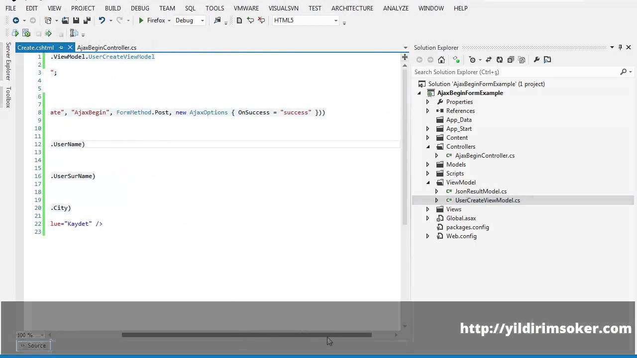 Asp.Net Mvc Dersleri - Ajax BeginForm Kullanımı