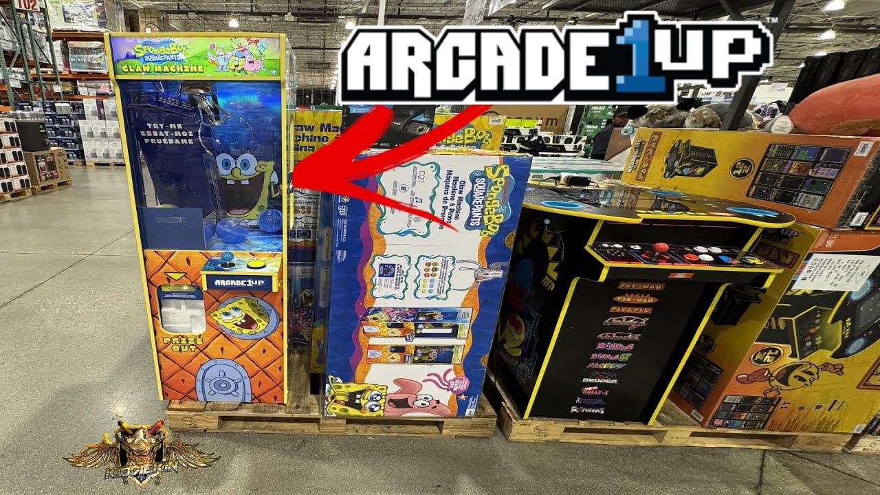 Новые игровые автоматы Arcade1up в Costco SpongeBob Square Pants