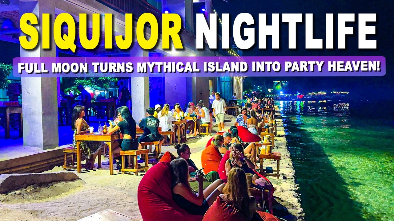 SIQUIJOR  ISLAND Nightlife Under Full Moon | Mythical Island, Unreal Party Vibes!