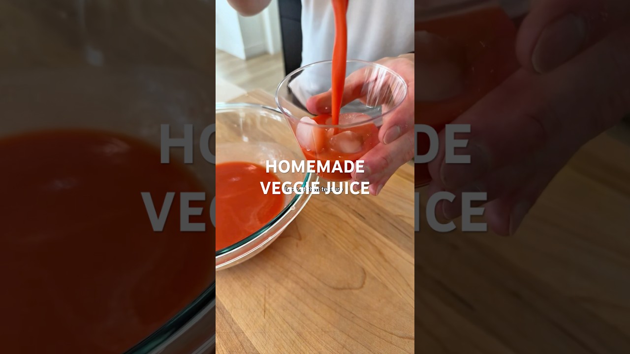 HOMEMADE VEGGIE JUICE | ​⁠@elliotts.kitchen