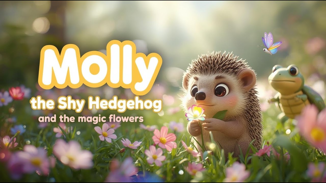 Molly the Shy Hedgehog and the Magic Flowers 🦔🌈