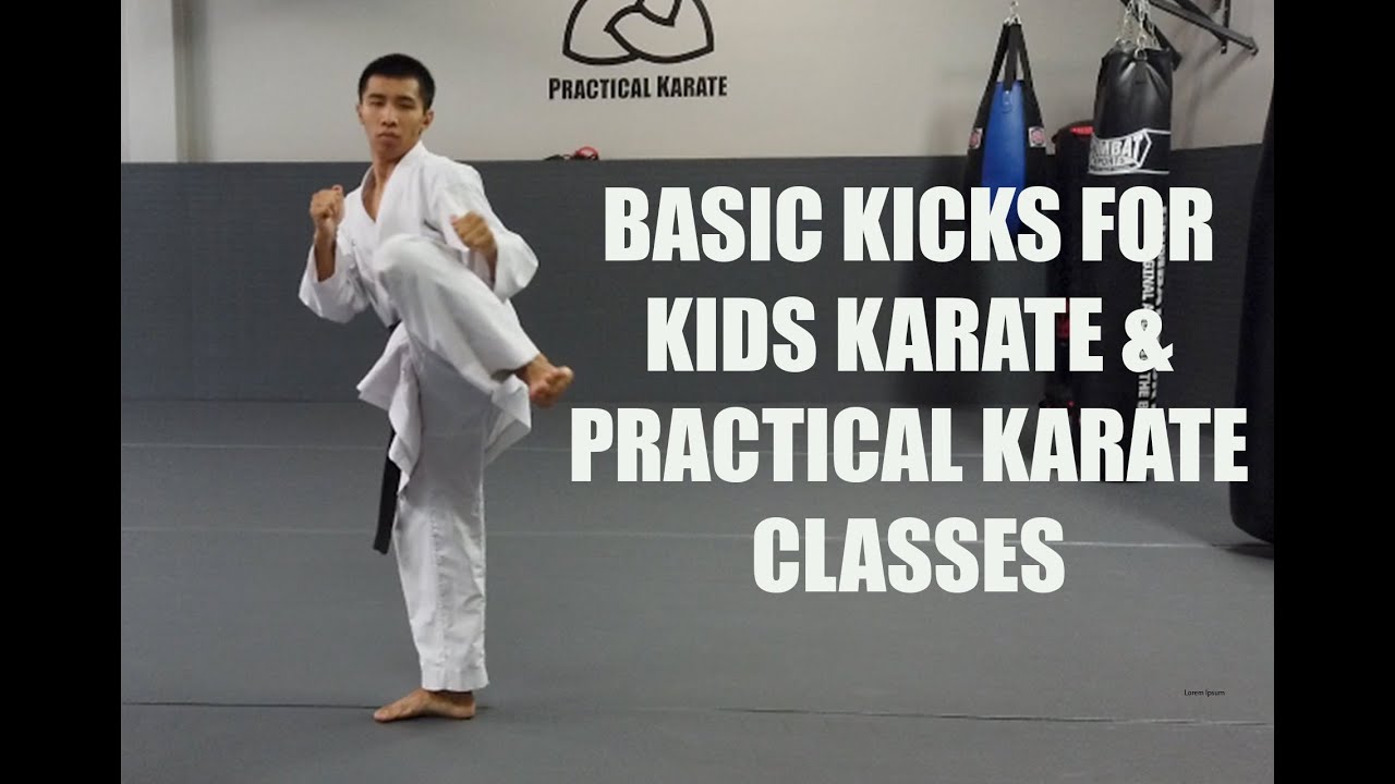 Basic Kicks for Kids Karate & Practical Karate classes