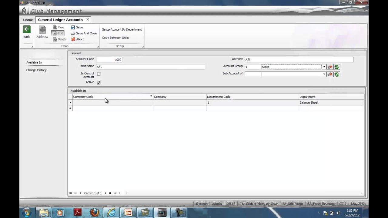 General Ledger Accounts