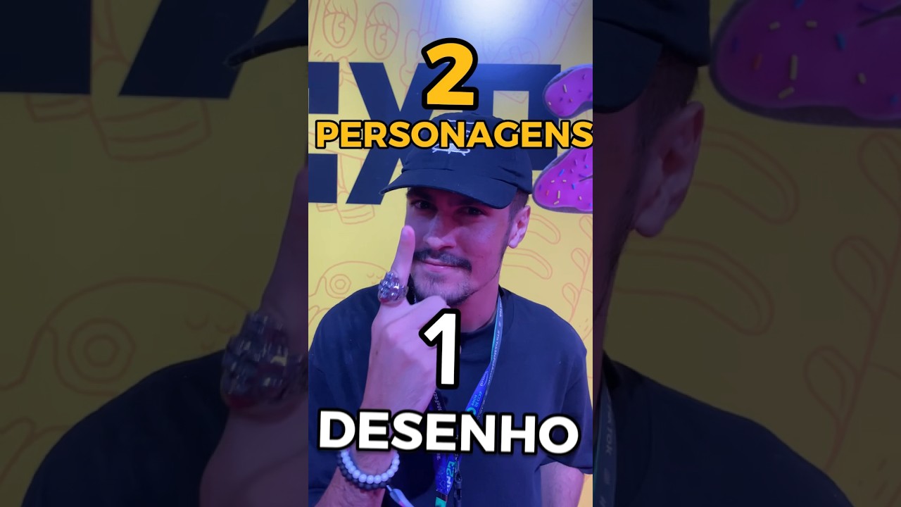 2 Personagens = 1 Desenho na #CCXP #arte #desenho #desafio #shorts