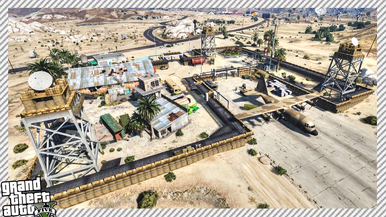 THE BEST DESERT MILITARY BASE IN GTA 5??