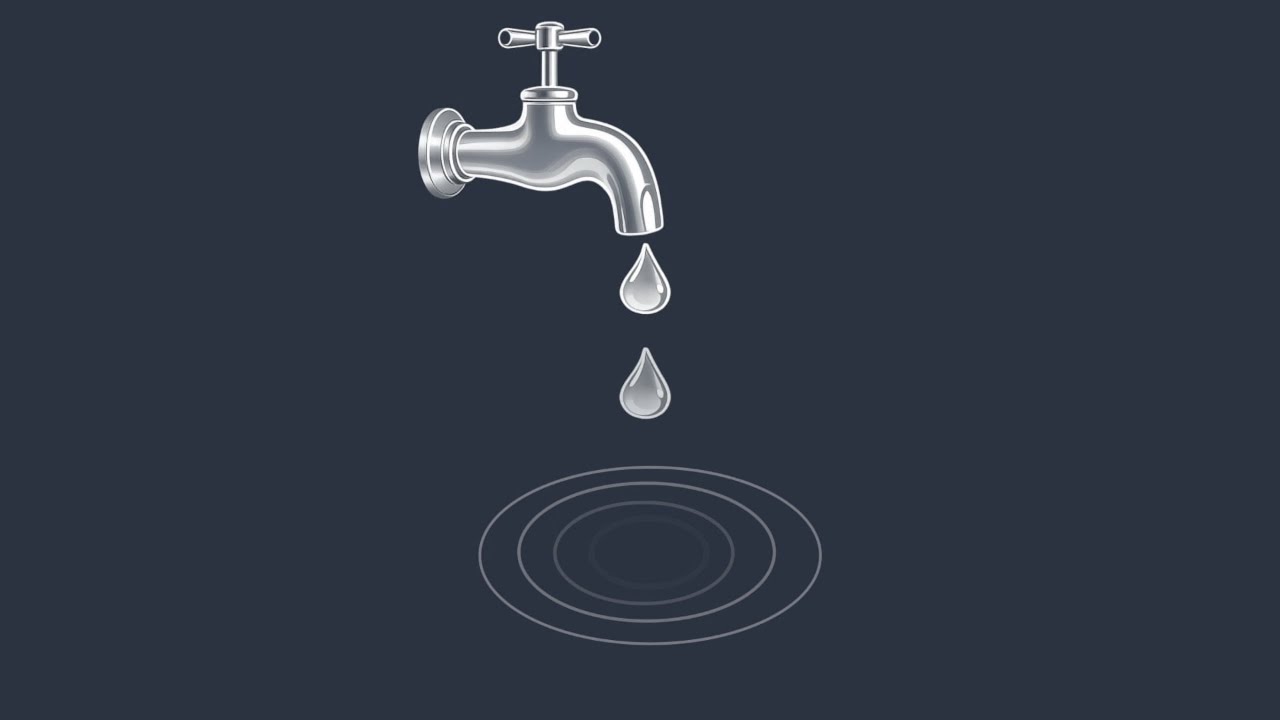 ASMR Water Drops (((💧))) | Dripping Sounds + Minimal 2D Visuals (No Talking)