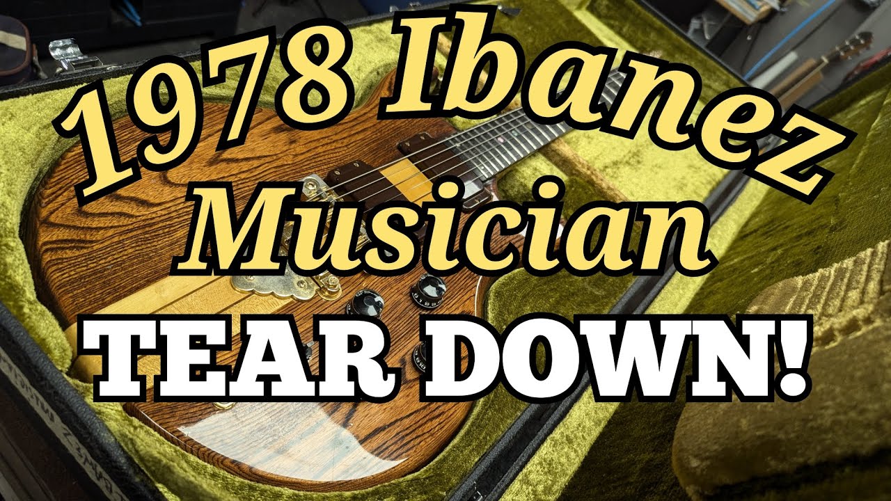 VINTAGE 1978 Ibanez Musician MC300. Teardown and tone test! 🤘🤘🤘