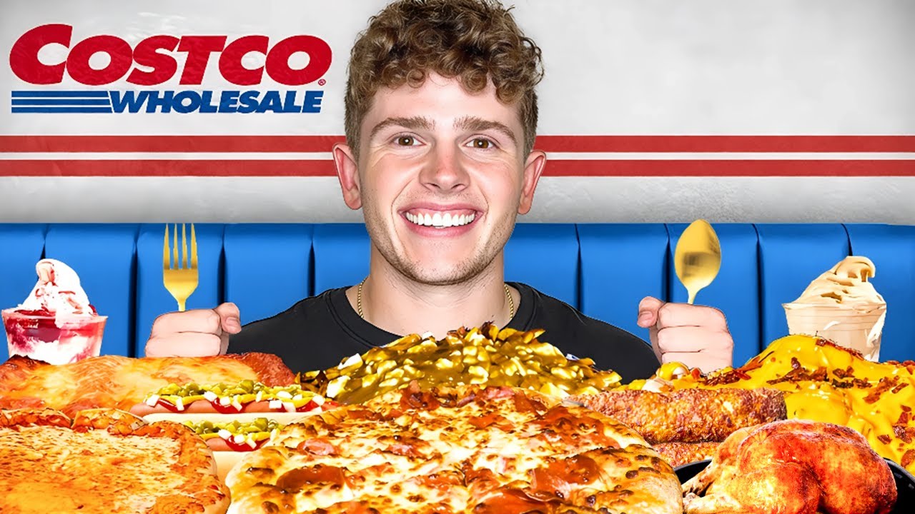 I Ate The Entire Costco Menu For The ENTIRE Day!