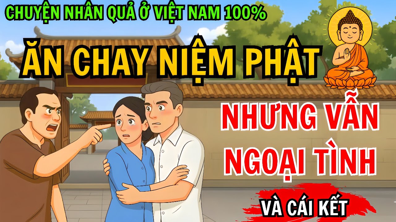 Chuyện Nhân Quả 100% Ăn Chay Niệm Phật Nhưng Vẫn Ngoại T.ình, Nhận Ngay Quả Báo Kinh Hoàng!