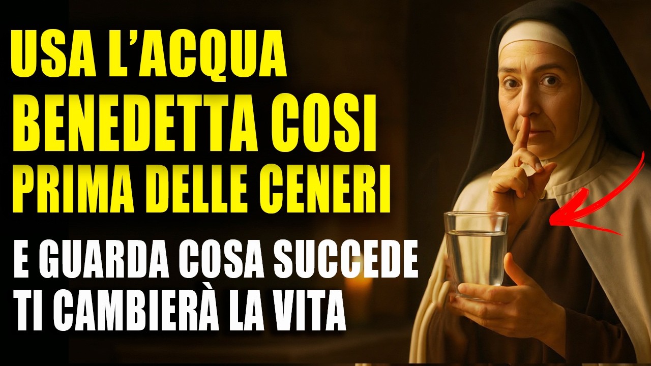 SANTA TERESA RIVELA: FAI QUESTO CON L’ACQUA BENEDETTA PRIMA DEL MERCOLEDÌ DELLE CENERI