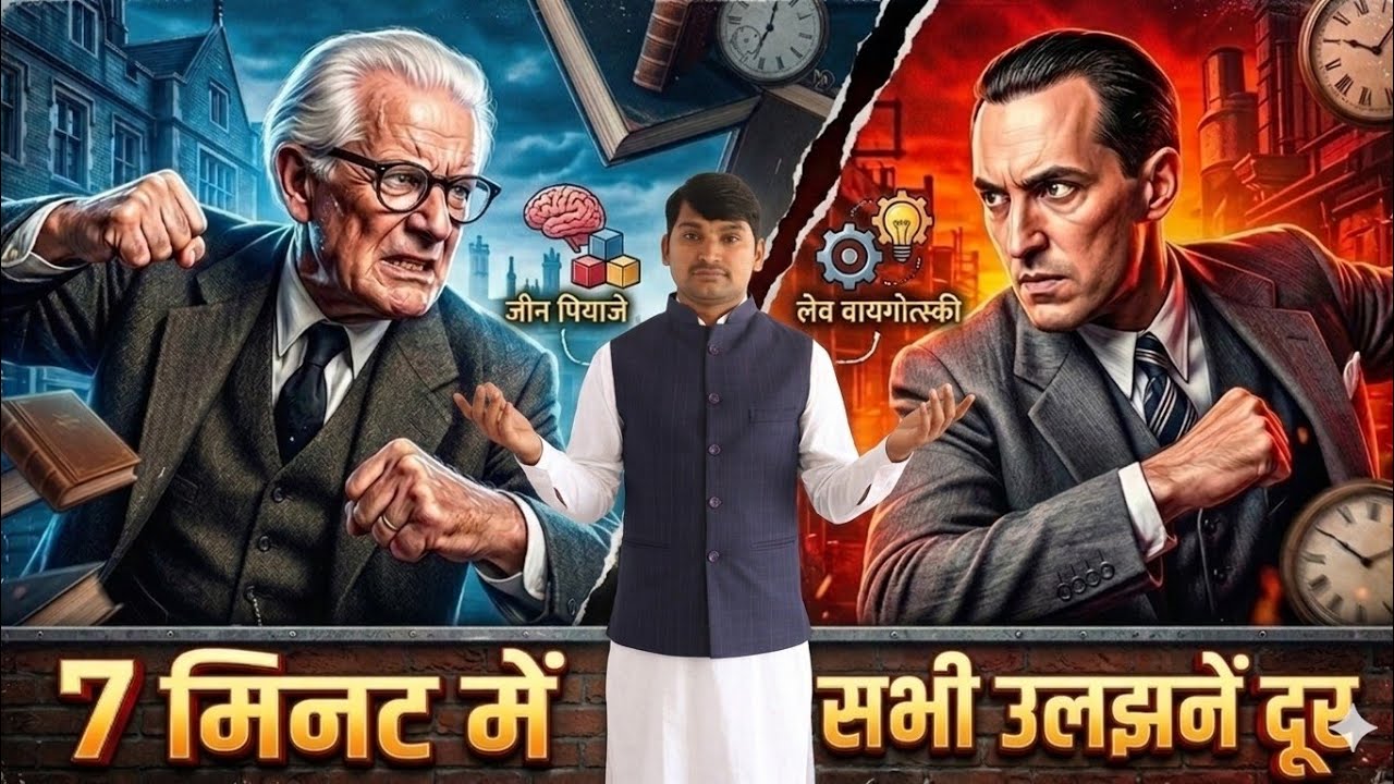Piaget vs Vygotsky में क्या अंतर है? | पियाजे बनाम वाइगोत्स्की सिद्धांत | आसान Comparison Trick