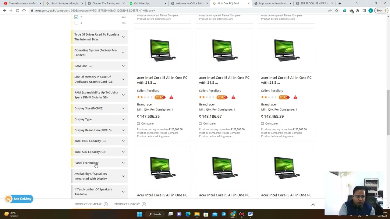 How to do Direct Purchase L1 on GeM