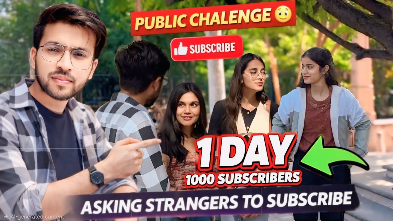 1 Day 1000 Subscribers 😳 (Jaipur)