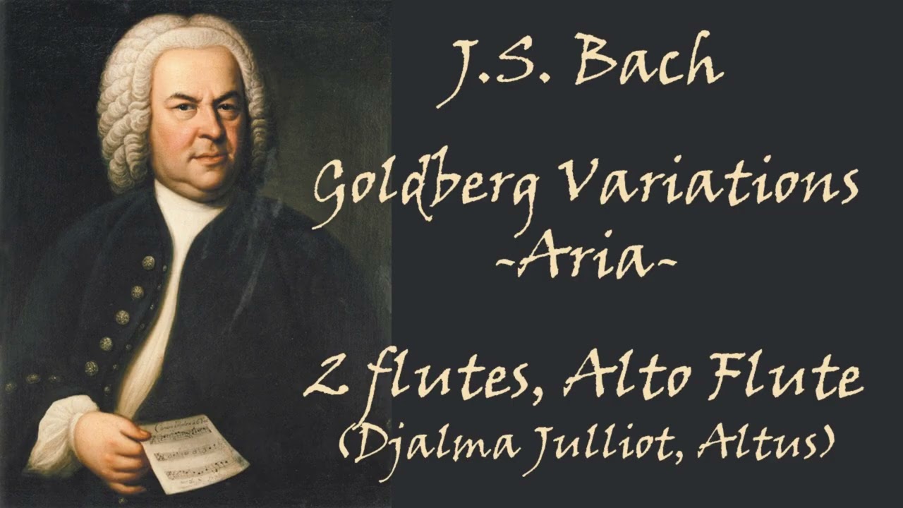 J.S. Bach: Goldberg Variations -Aria- by 2 flutes, Alto Flute バッハ ゴールドベルク変奏曲 アリア フルート BWV 988 概要欄に解説