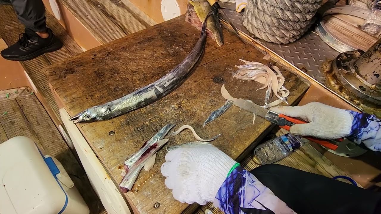 갈치생미끼 만드는방법~~