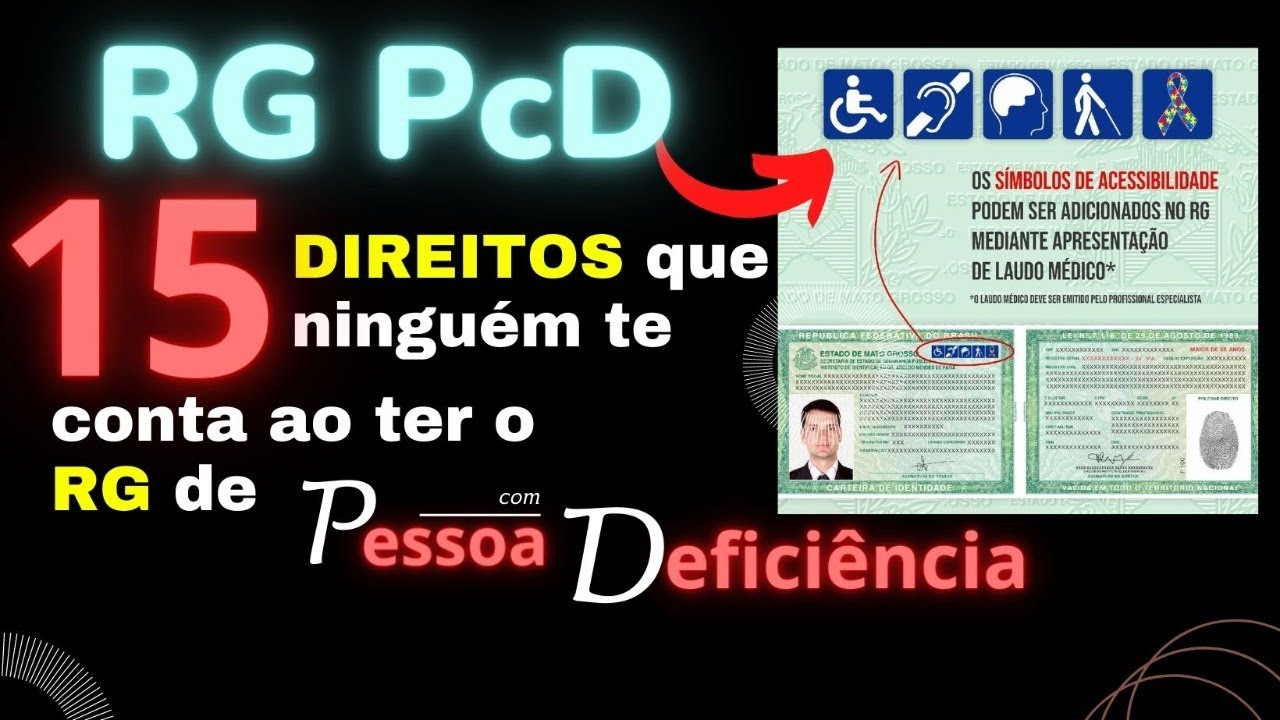 Revelando as vantagens do RG #pcd