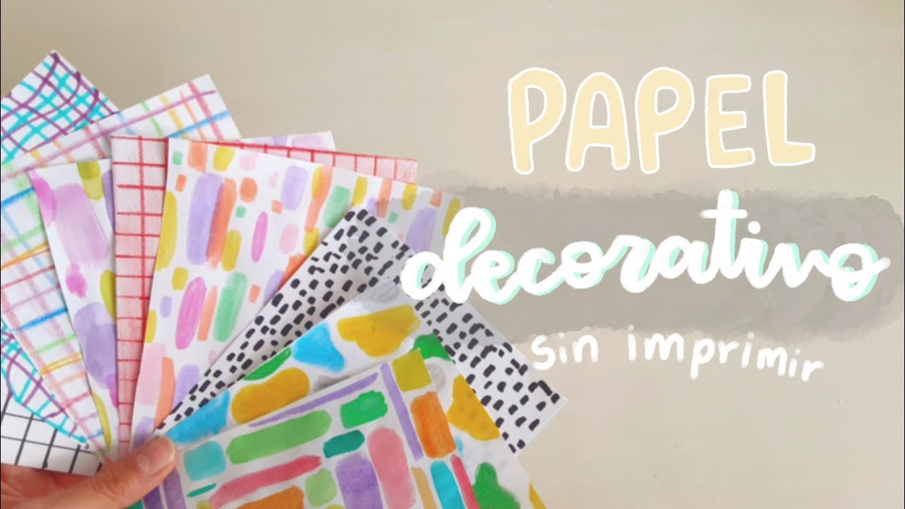 Haz papel decorado casero! ✨🥥