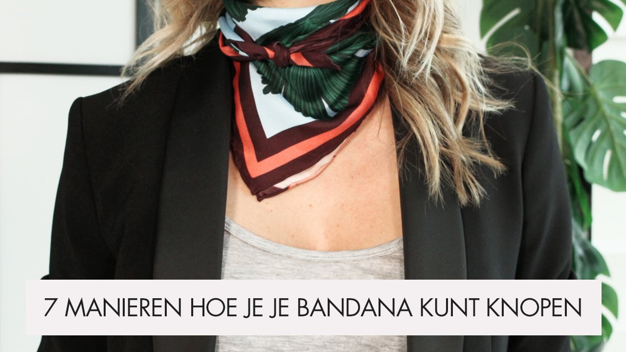 7 manieren om je bandana te knopen