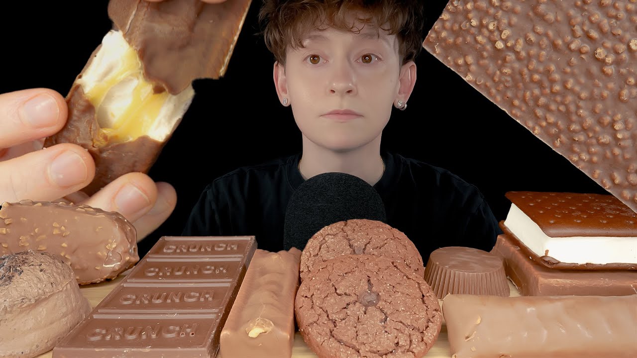 ASMR Chocolate Desserts & Ice Cream *Klondike, Haagen-Dazs, Butterfinger, Reese’s Crunch Cookie