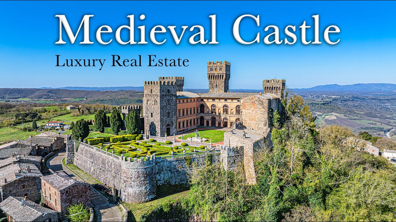 🏰 Luksusowy średniowieczny zamek we Włoszech, Viterbo