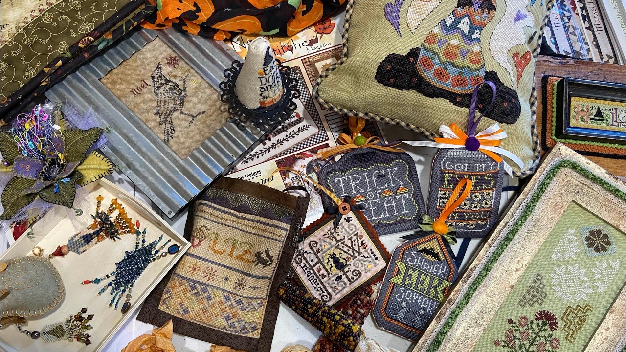A HALLOWEEN VARIETY SHOW!  News!!-Stitches-Finishes & Cross Stitch Opportunities for YOU TOO! CSV181