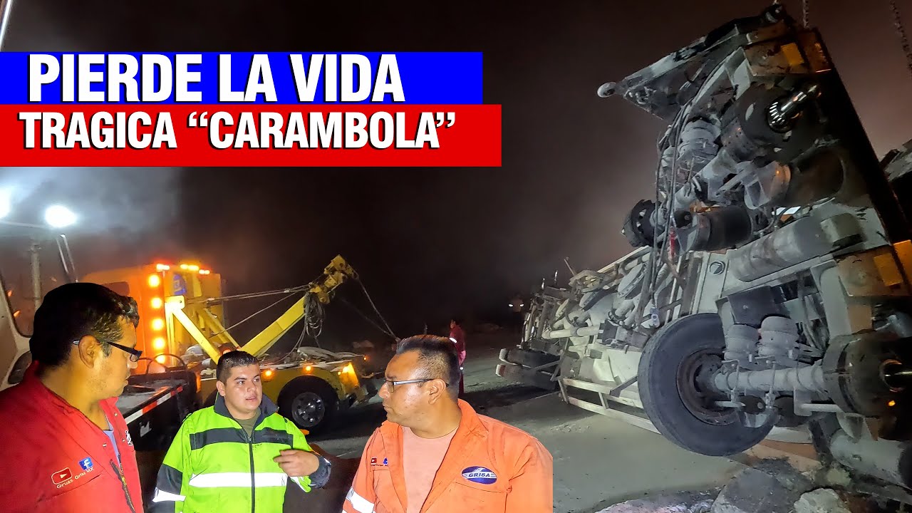 Pierde LA VIDA TRÁGICA !!! CARAMBOLA!!!